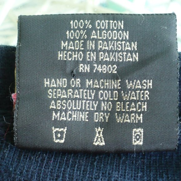 ❤️ COLO WEAR Men's Blue Outdoor Top SIZE XL 100% Cotton Knit Sweater - Picture 4 of 7